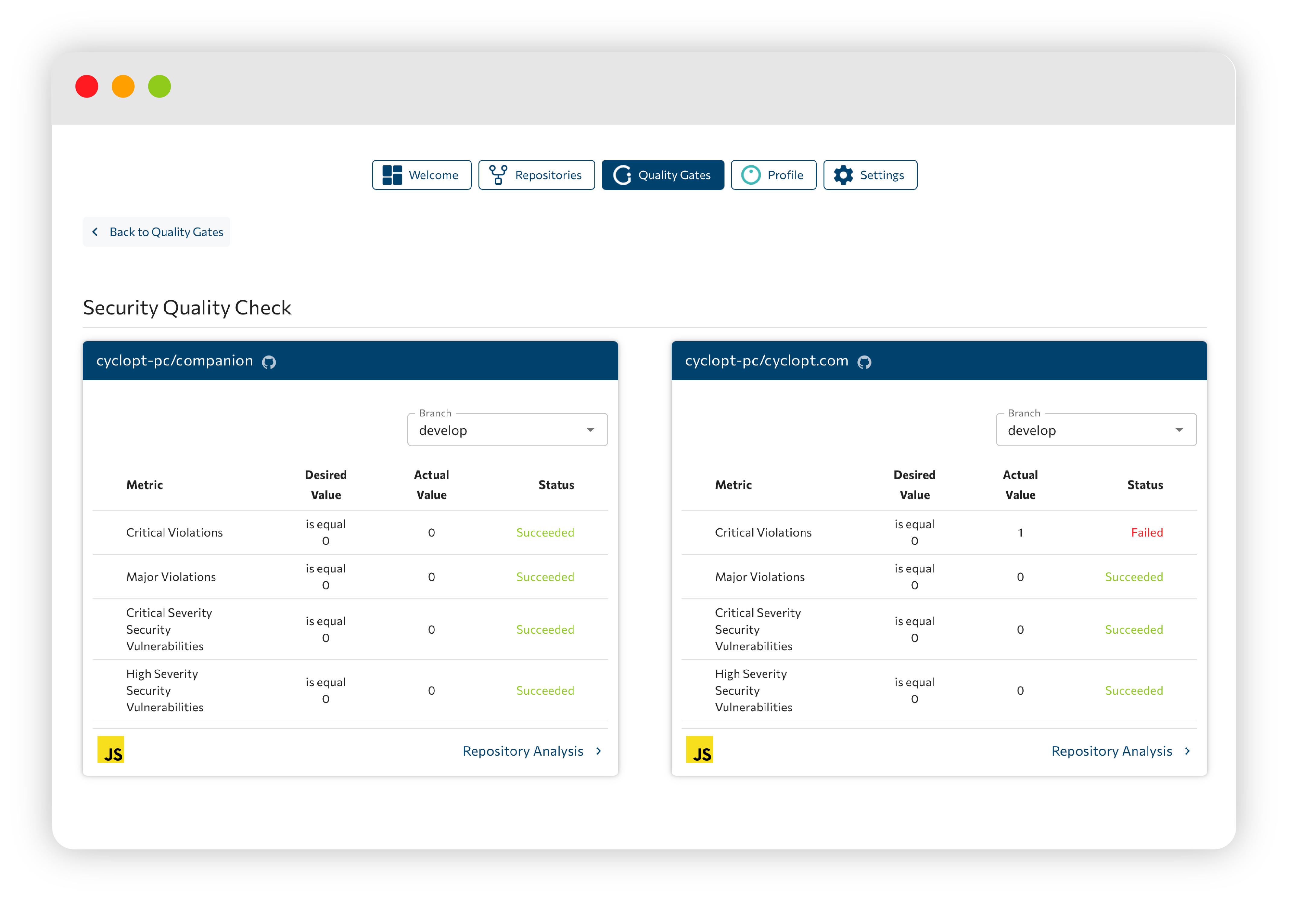 One pipeline for quality and security